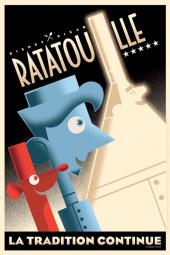 Pôster retrô "Ratatouille"