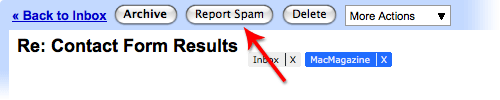 Report Spam no Gmail