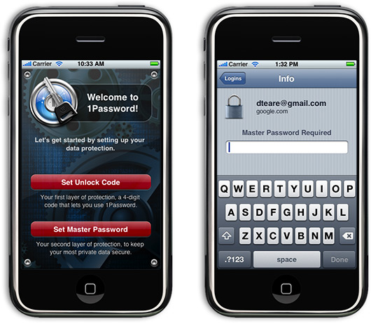 1Password para iPhones e iPods touch