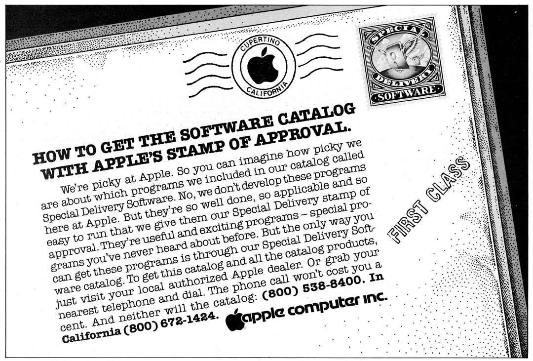 1981 - Como ter acesso ao catálogo de software com o selo de aprovação da Apple