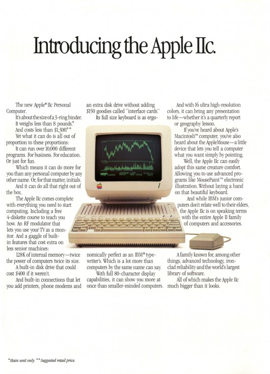 1984 - Apple IIc, "Apresentando o Apple IIc".