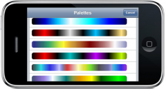 O app oferece inúmeros padrões de coloração