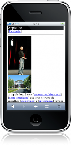 Wikipedia Mobile no iPhone