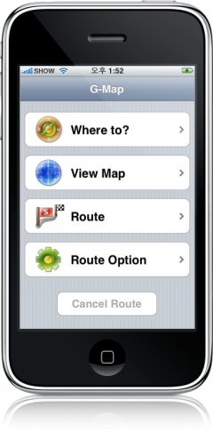 G-Map no iPhone