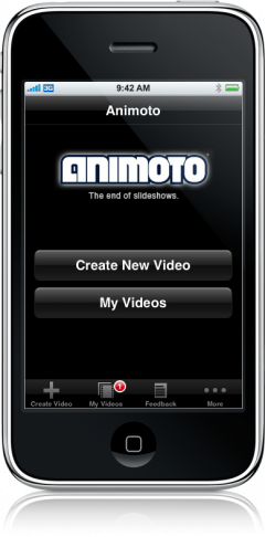 Animoto no iPhone