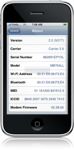 Unlock do iPhone OS 2.2