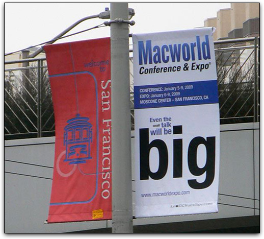 Moscone Center se preparando para a Macworld 2009