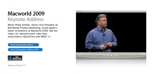 Macworld 2009 - HD Keynote