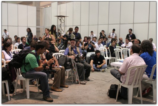 Coletiva para a imprensa da Campus Party Brasil 2009