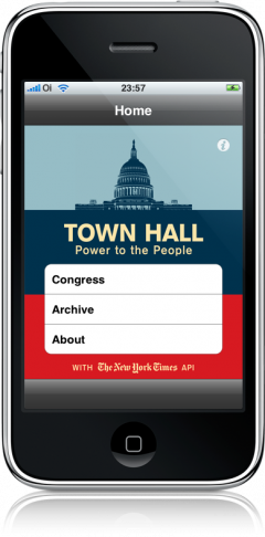 Town Hall no iPhone