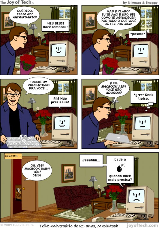 Joy of Tech: feliz 25o aniversário, Macintosh!