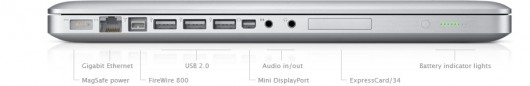 Especificações do MacBook Pro 17"