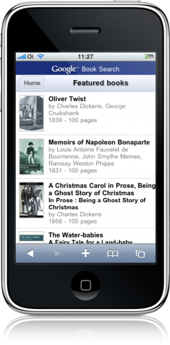 Google Book Search no iPhone