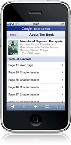 Google Book Search no iPhone