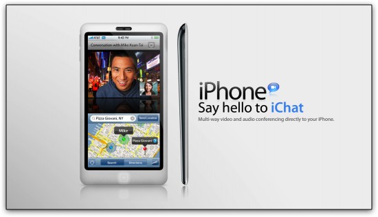 iPhone 4G com iChat