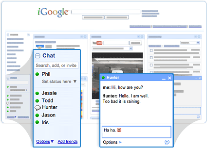 Chat no iGoogle