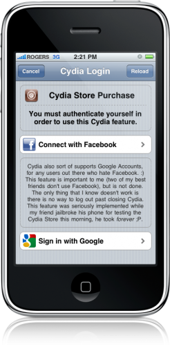 Cydia Store no iPhone