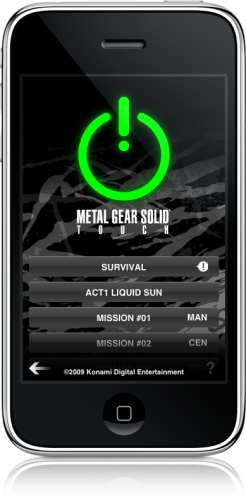 Metal Gear Solid Touch no iPhone