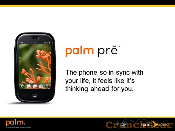 Slide do Palm Pre
