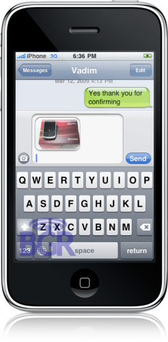 Screenshot do iPhone OS 3.0