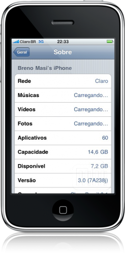 iPhone OS 3.0 Beta em português