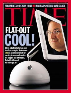 Steve Jobs e iMac G4 na TIME Magazine