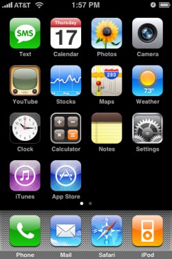 Home Screen do iPhone