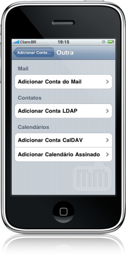 CalDAV no iPhone OS 3.0