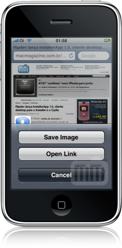 Mobile Safari no iPhone OS 3.0
