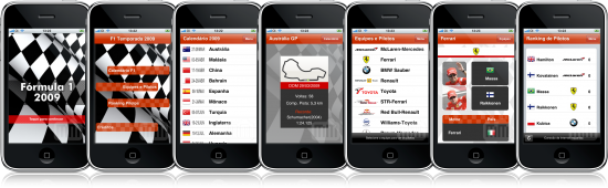 Fórmula 1 2009 no iPhone