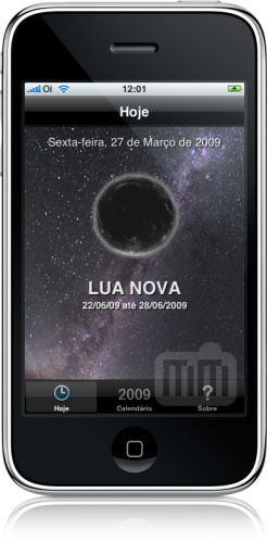 Calendário Lunar '09 no iPhone