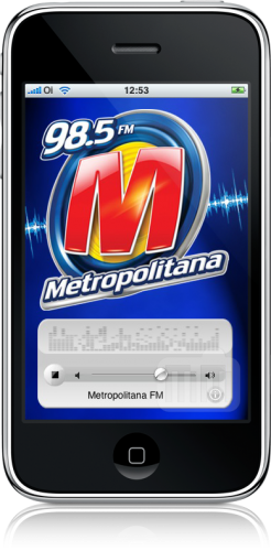 Rádio Metropolitana FM no iPhone