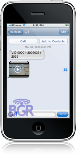 MMS com vídeo no iPhone OS 3.0