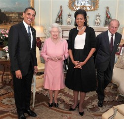 Barack Obama e Rainha Elizabeth II