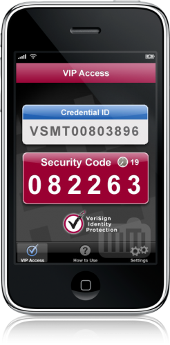 VIP Access da VeriSign no iPhone