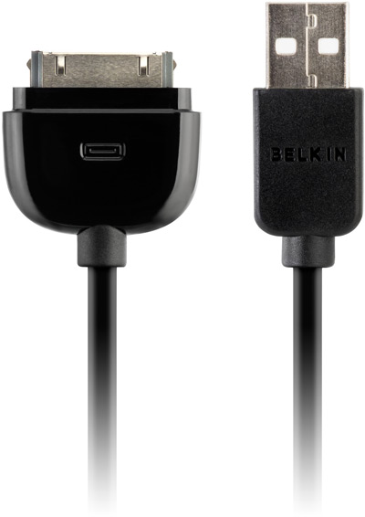 Belkin Micro Auto Charger with Charge Sync Cable for iPod and iPhone