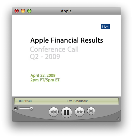 Apple Financial Results - Q2 2009