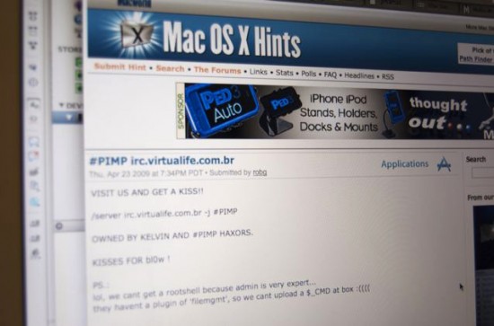 Mac OS X Hints hackeado