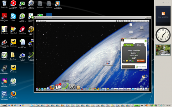 CrossLoop no Windows acessando Mac