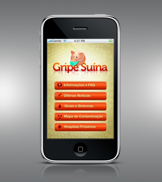 Gripe Suína no iPhone