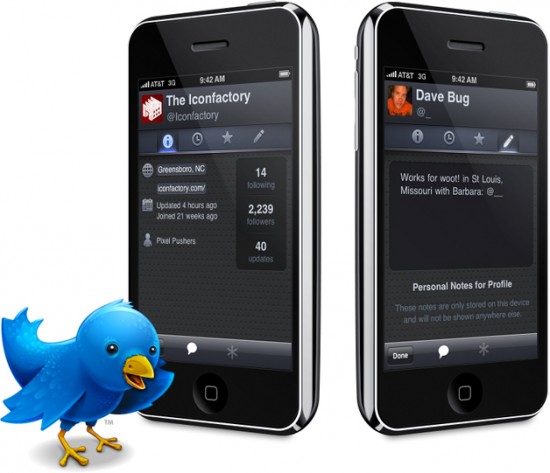 Twitterrific 2.0 para iPhone