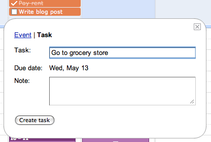 Tasks no Google Calendar