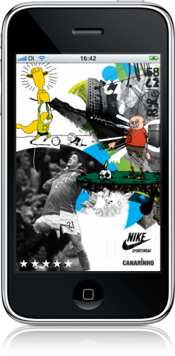Rádio Nike Canarinho no iPhone