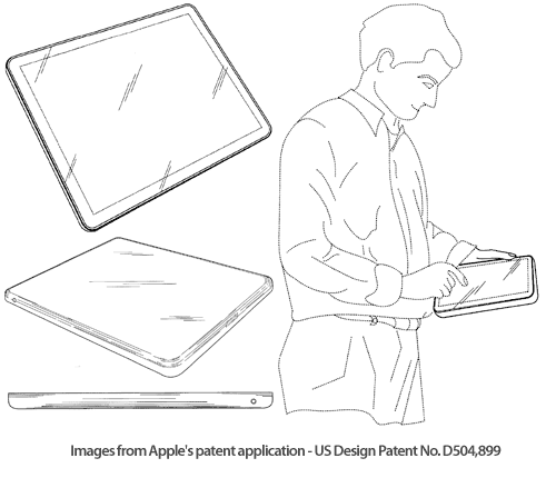 Patente de tablet da Apple