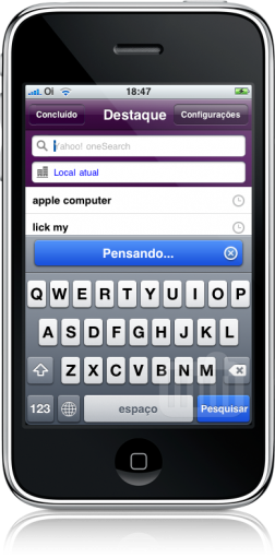 Yahoo! Search no iPhone