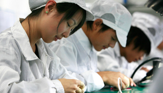 Trabalhadores da Apple na China