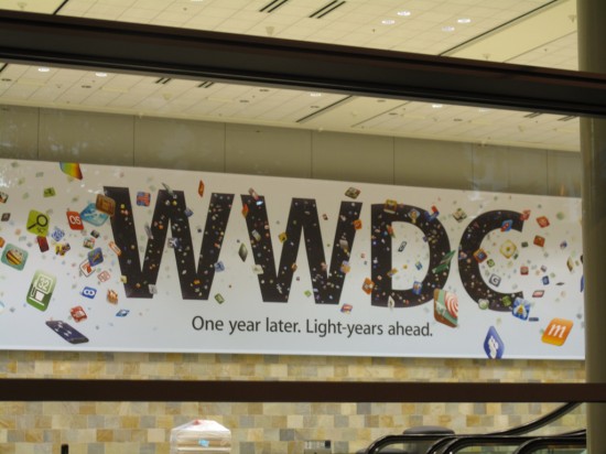 Moscone West sendo preparado para a WWDC '09