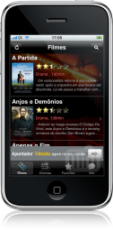 Apontador Cinema no iPhone