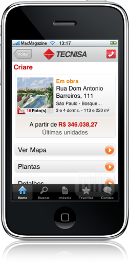 Tecnisa Mobile no iPhone