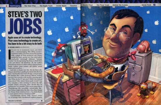 Steve Jobs, Apple e Pixar na TIME em 1999